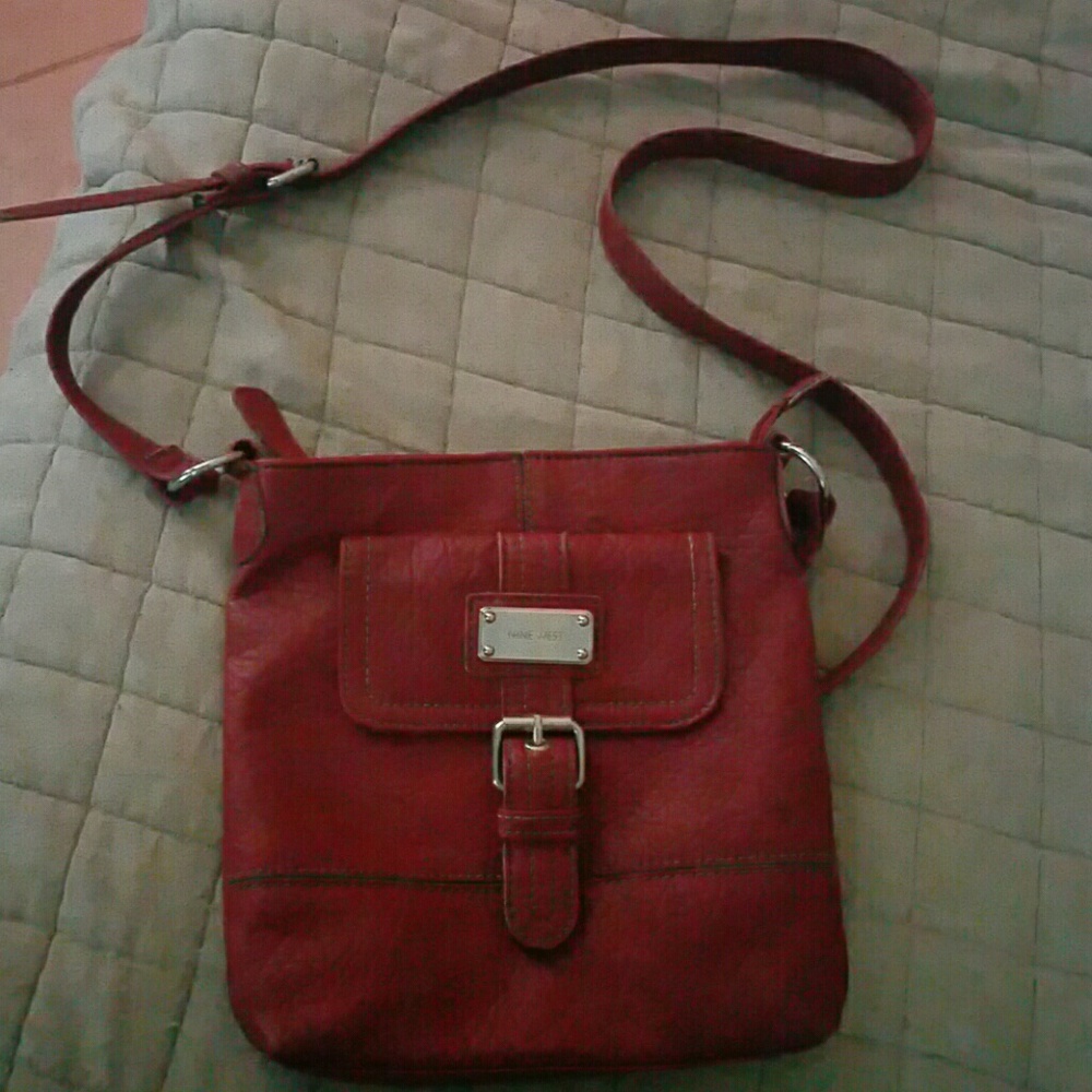 Nine West crossbow leather purse